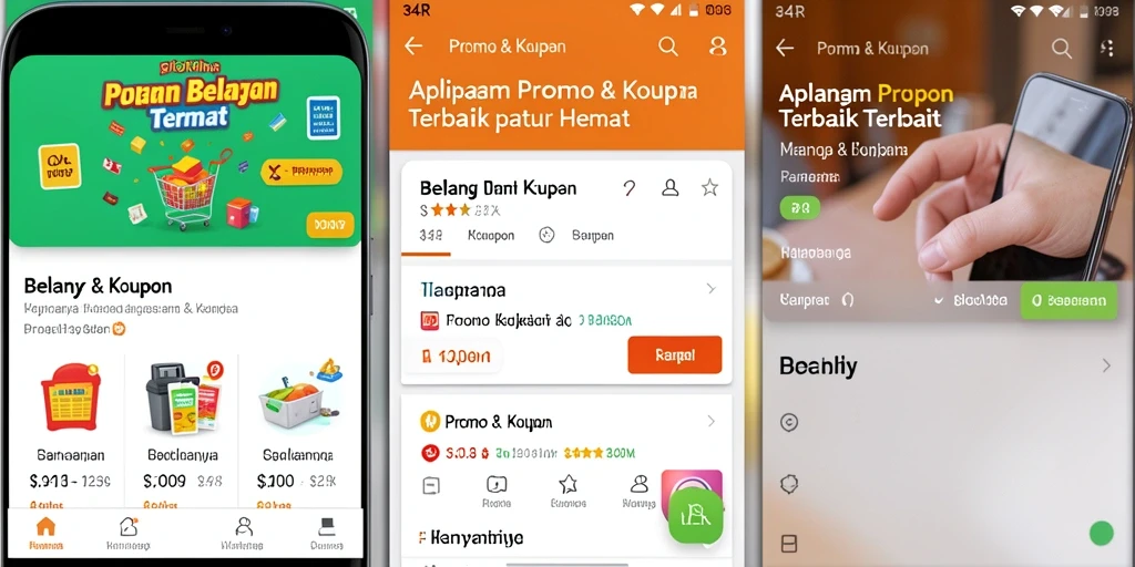 Tampilan antarmuka 34R dengan berbagai kupon menarik.
