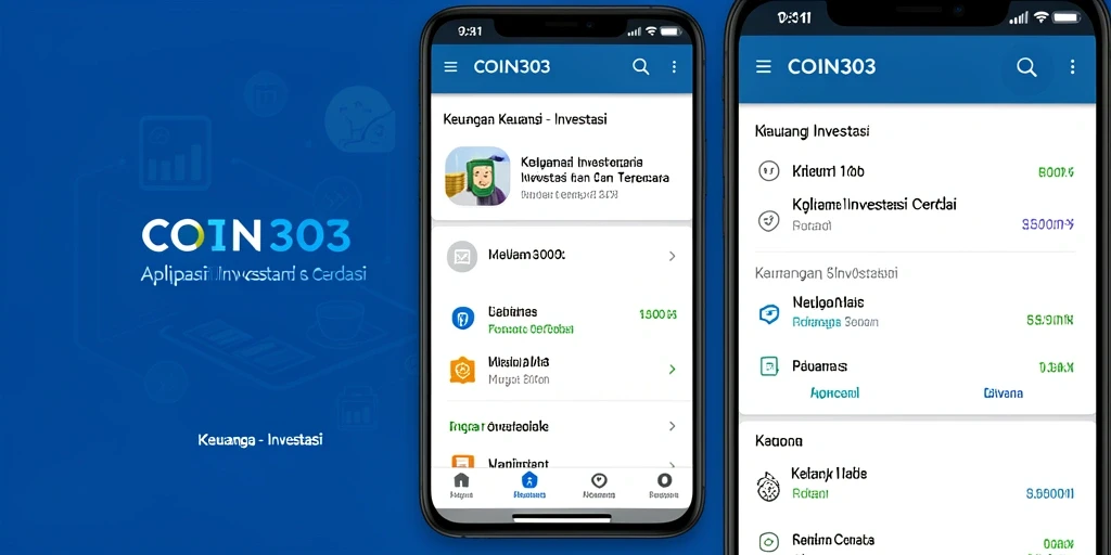 Tampilan antarmuka COIN303 yang mudah digunakan untuk investasi.