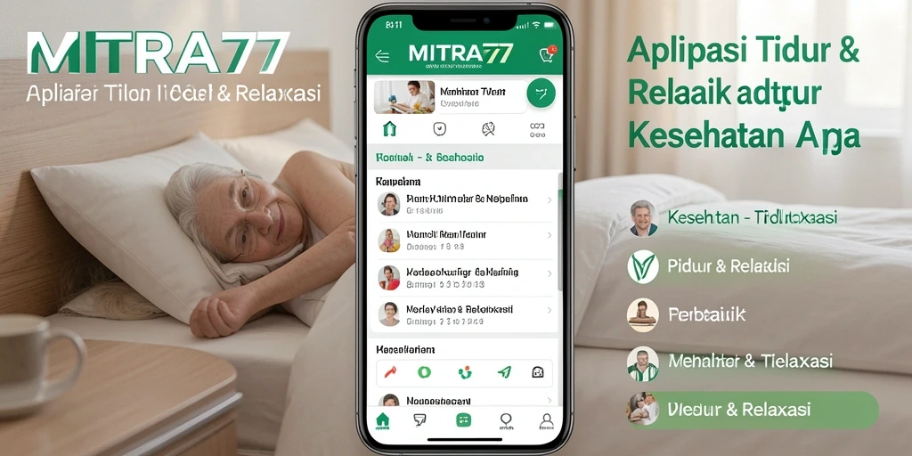 Antarmuka bergaya relaksasi dari MITRA77 untuk tidur yang nyaman.