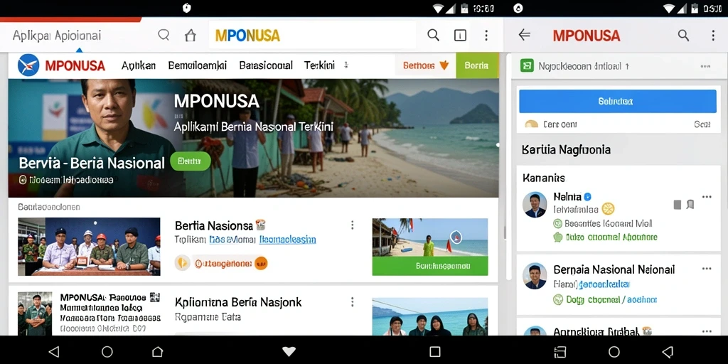 Antarmuka MPONUSA yang informatif dan intuitif.