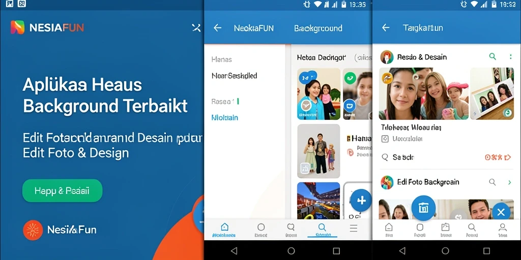 Antarmuka utama aplikasi NESIAFUN untuk menghapus background dengan mudah.